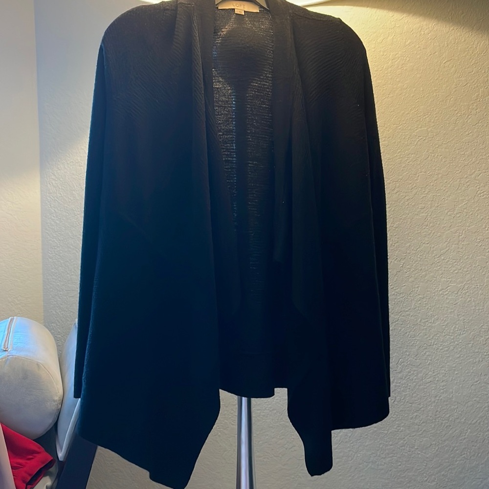 Ann Taylor Loft Black Cardigan